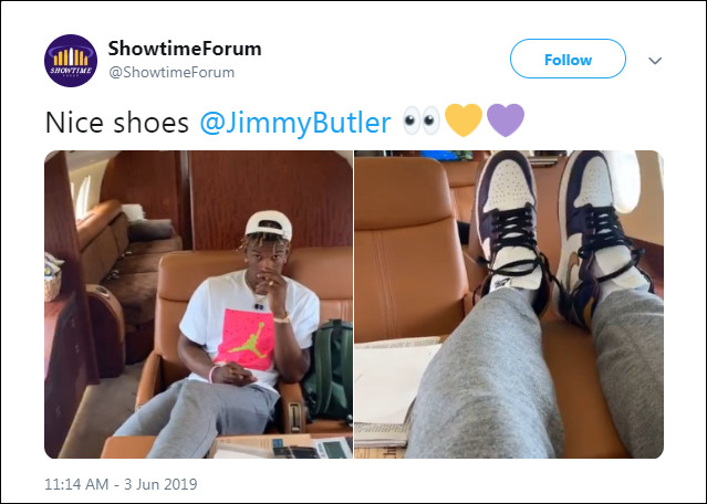 Jimmy Butler bất ngờ nhá hàng đôi giày khiến fan LA Lakers tràn trề hy vọng